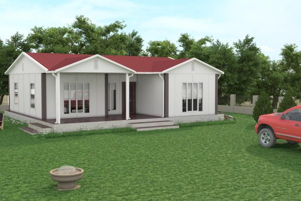100m² Tek Katlı Prefabrik Konut