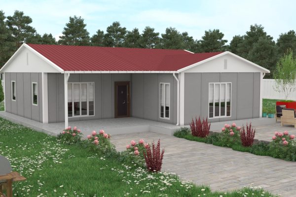 114m² Tek Katlı Prefabrik Konut